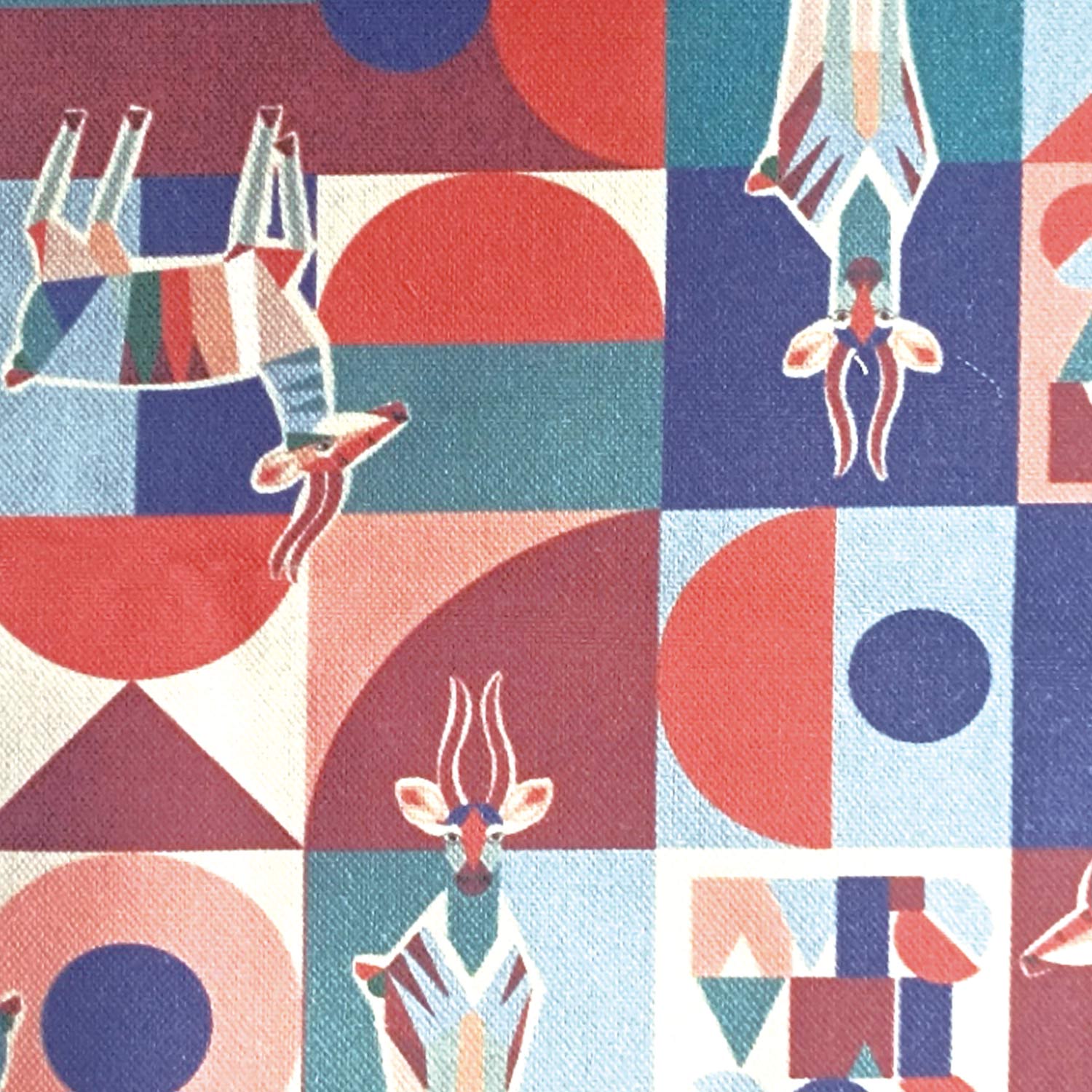 Canvas katoen print 'SOS Animals' - Katia Fabrics